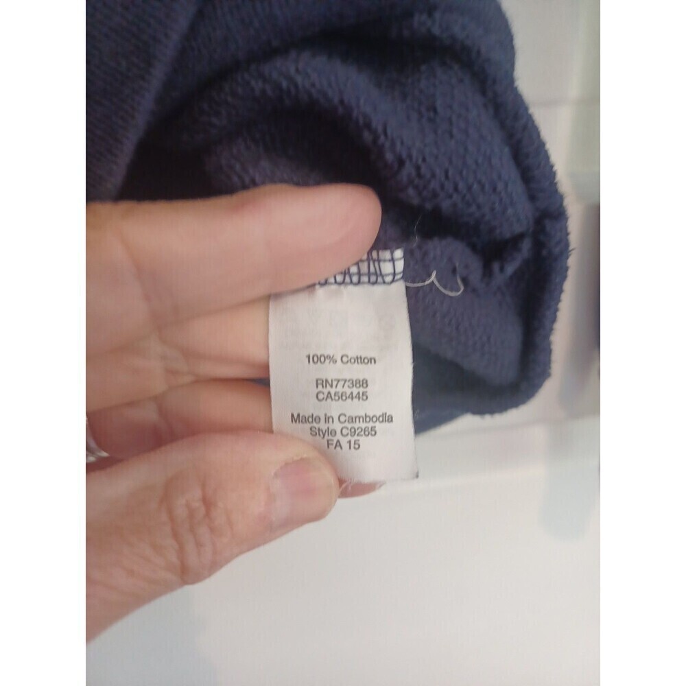 J. Crew elephant navy/metallic gold sweatshirt womens XXS graphic pullover top - Picture 5 of 9